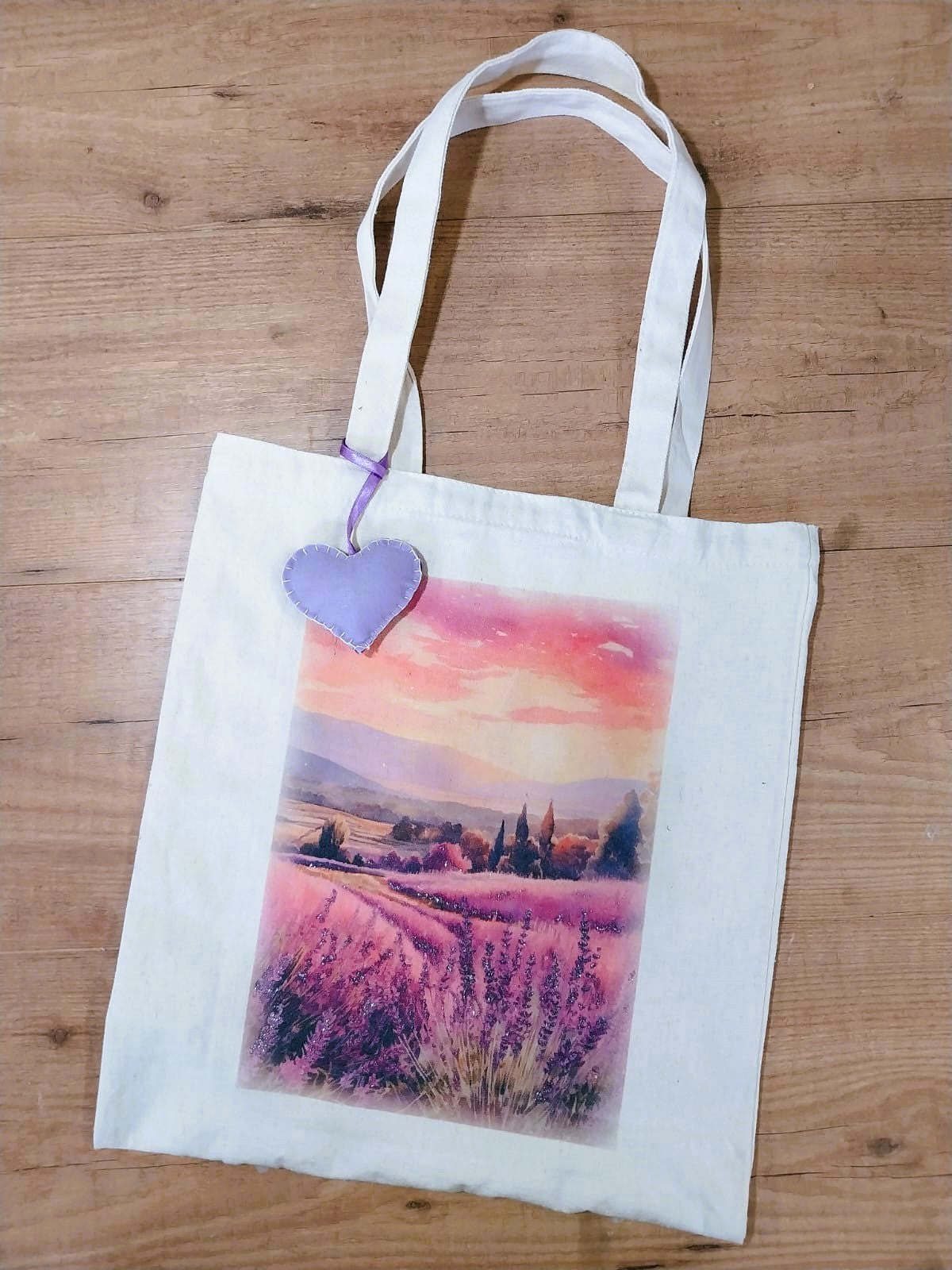 Kit borsa Tote Bag tema lavanda