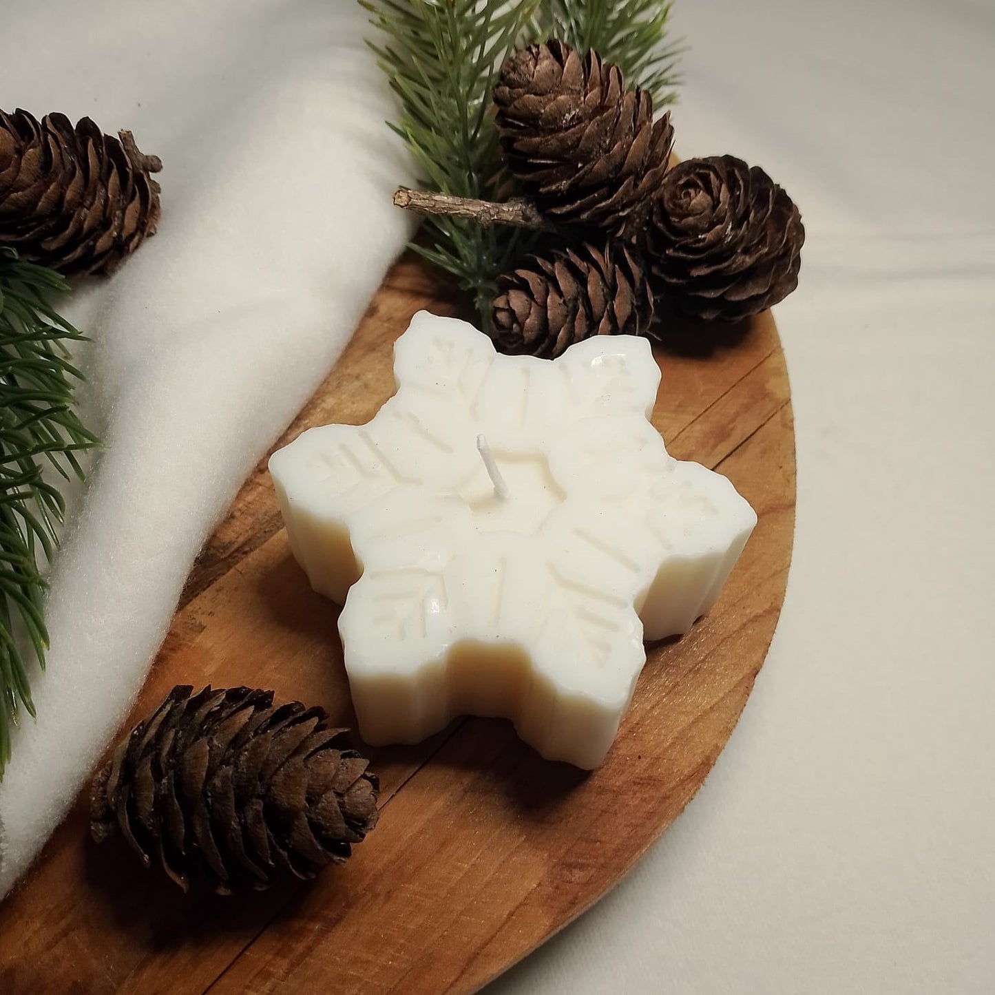 Candela fiocco di neve