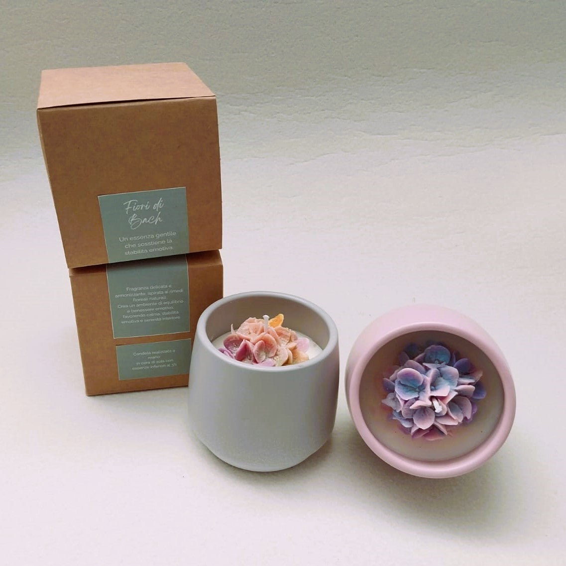 Candele profumate in vaso