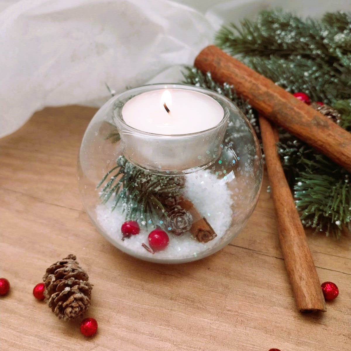 Portacandela in vetro