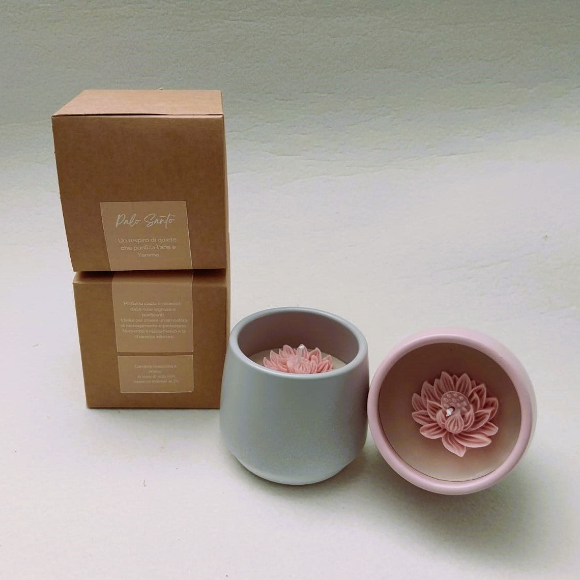 Candele profumate in vaso