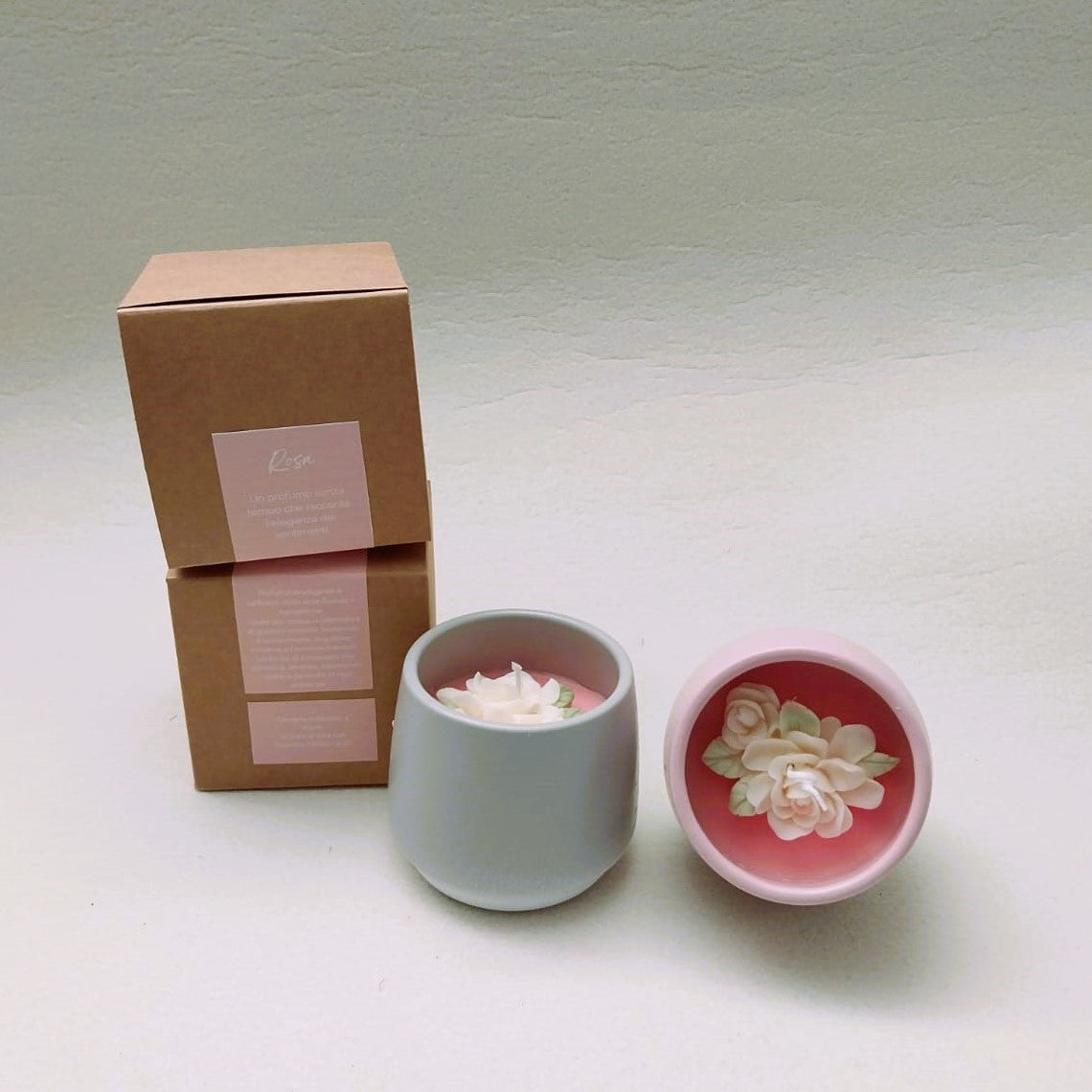 Candele profumate in vaso