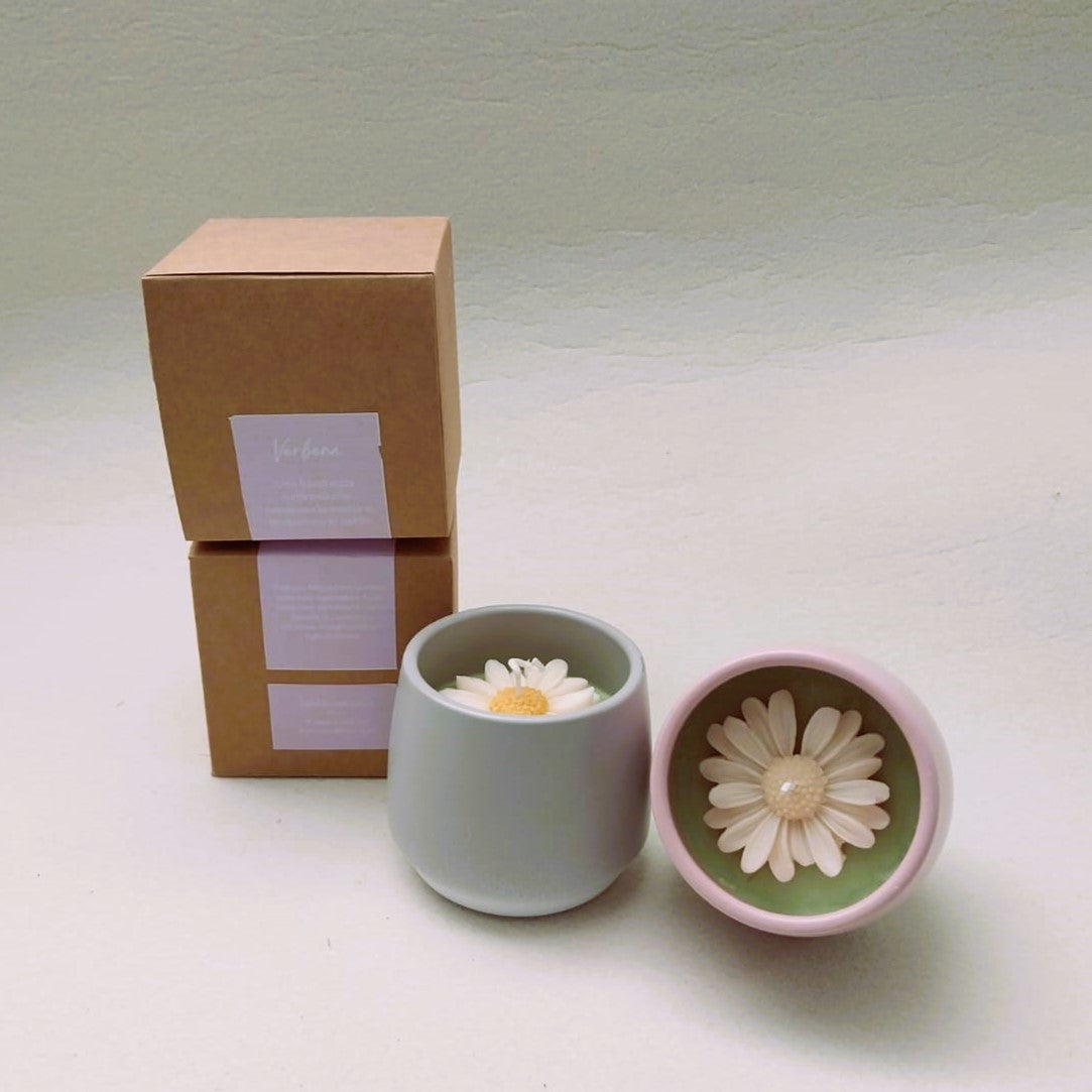 Candele profumate in vaso