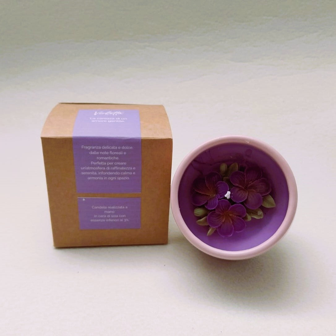 Candele profumate in vaso